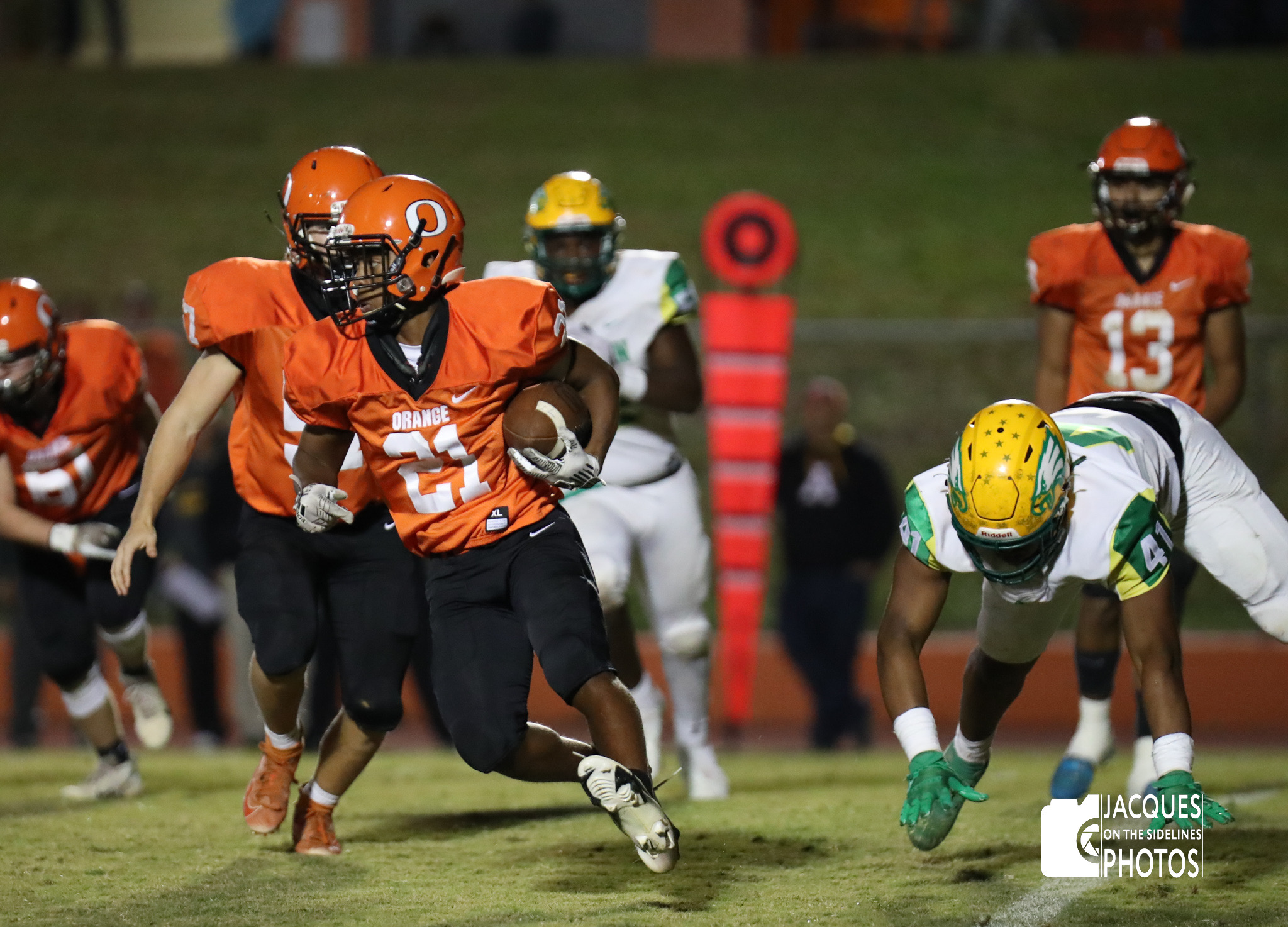 Eastern Alamance rolls past Orange 48-27; Sorrells with 153 receiving ...